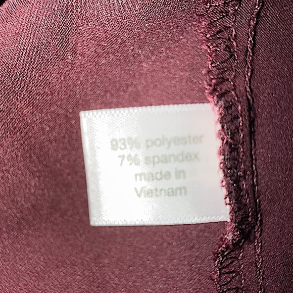 LANE BRYANT Satin Cami - Burgundy Plus 16 - Picture 12 of 13